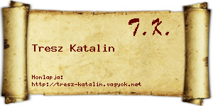 Tresz Katalin névjegykártya