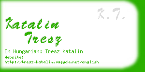 katalin tresz business card